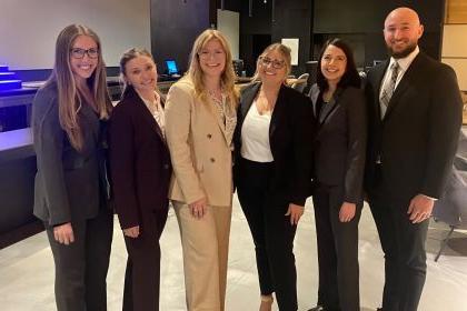 (From left to right) Alex Leshnick, Francia Orduño, Danielle Fatta Diele, Katherine Pollack, Ava Sutton, and Morgan Graber